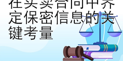 在买卖合同中界定保密信息的关键考量