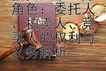 拍卖法中三方角色：委托人、拍卖人、竞买人的权利与义务解析