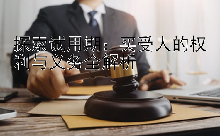 探索试用期：买受人的权利与义务全解析