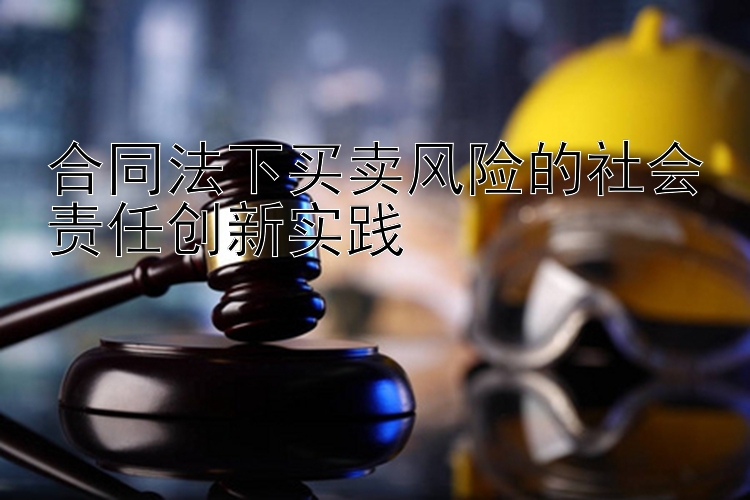 合同法下买卖风险的社会责任创新实践