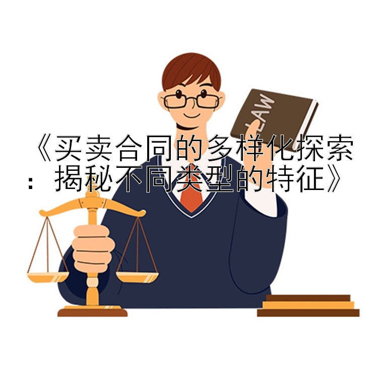 《买卖合同的多样化探索：揭秘不同类型的特征》