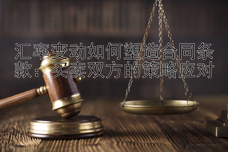 汇率变动如何塑造合同条款：买卖双方的策略应对