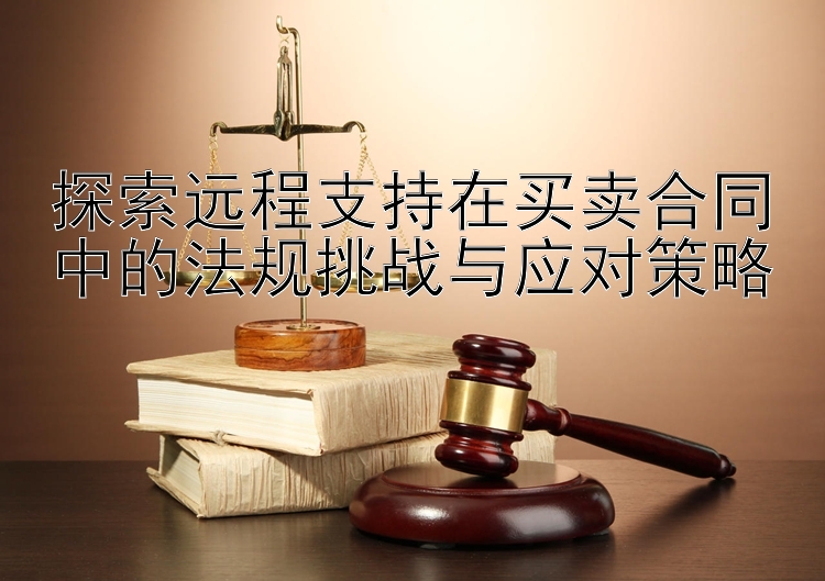 探索远程支持在买卖合同中的法规挑战与应对策略