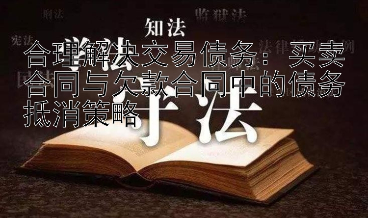 合理解决交易债务：买卖合同与欠款合同中的债务抵消策略