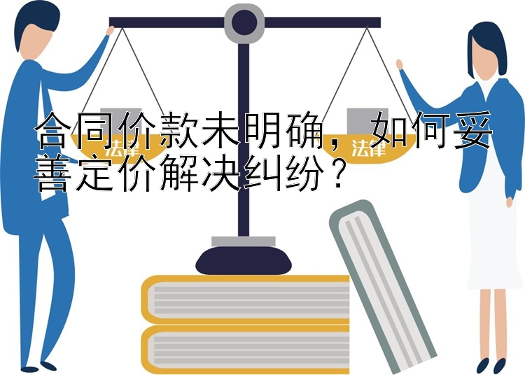 合同价款未明确，如何妥善定价解决纠纷？