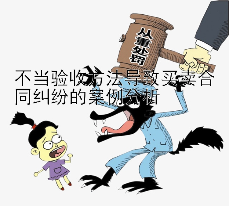 不当验收方法导致买卖合同纠纷的案例分析