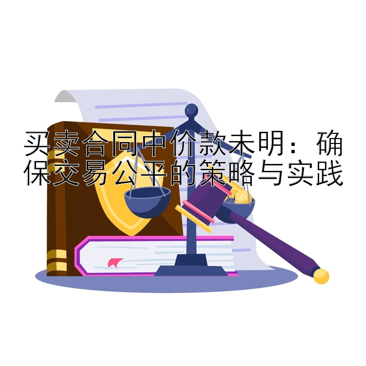 买卖合同中价款未明：确保交易公平的策略与实践