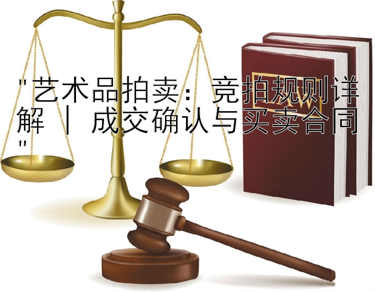 艺术品拍卖：竞拍规则详解 | 成交确认与买卖合同