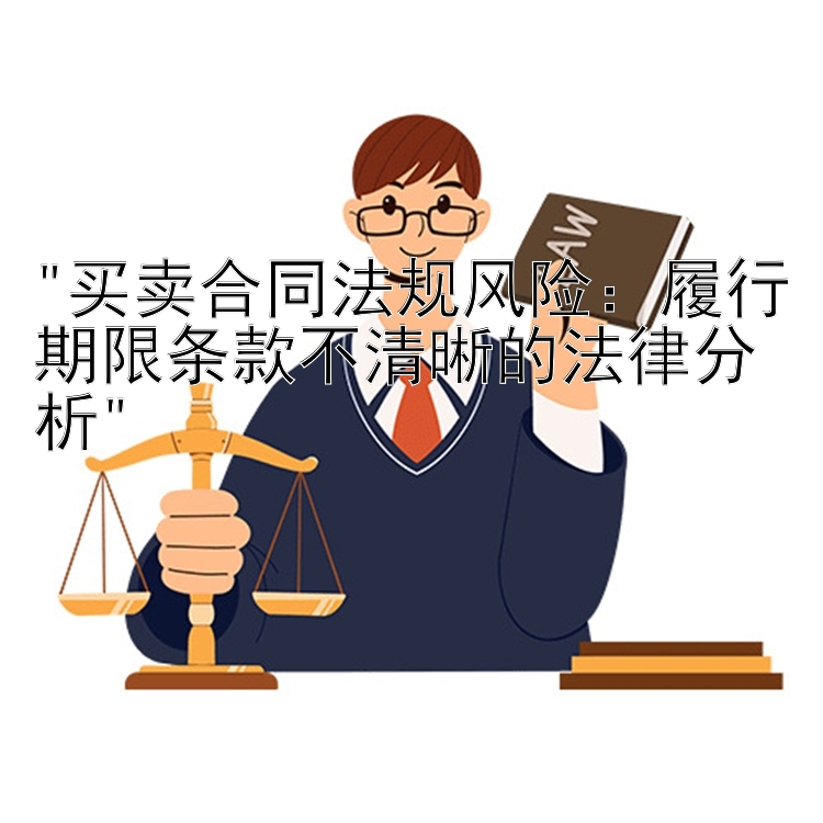 买卖合同法规风险：履行期限条款不清晰的法律分析