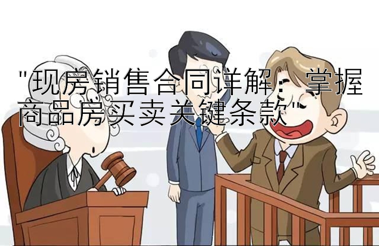 现房销售合同详解：掌握商品房买卖关键条款