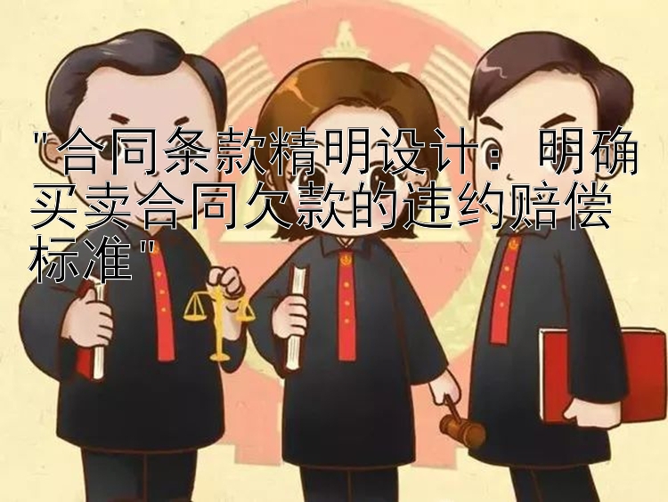 合同条款精明设计：明确买卖合同欠款的违约赔偿标准